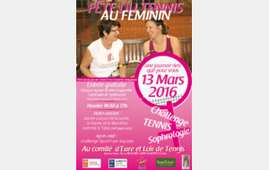 JOURNÉE DE LA FEMME  FÊTE DU TENNIS AU FÉMININ  