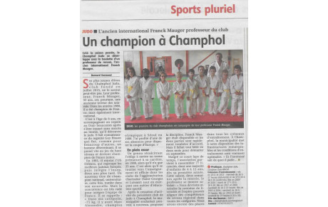 ARTICLE DE PRESSE L ECHO REPUBLICAIN DU 27 /09/2016